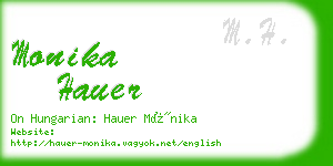 monika hauer business card